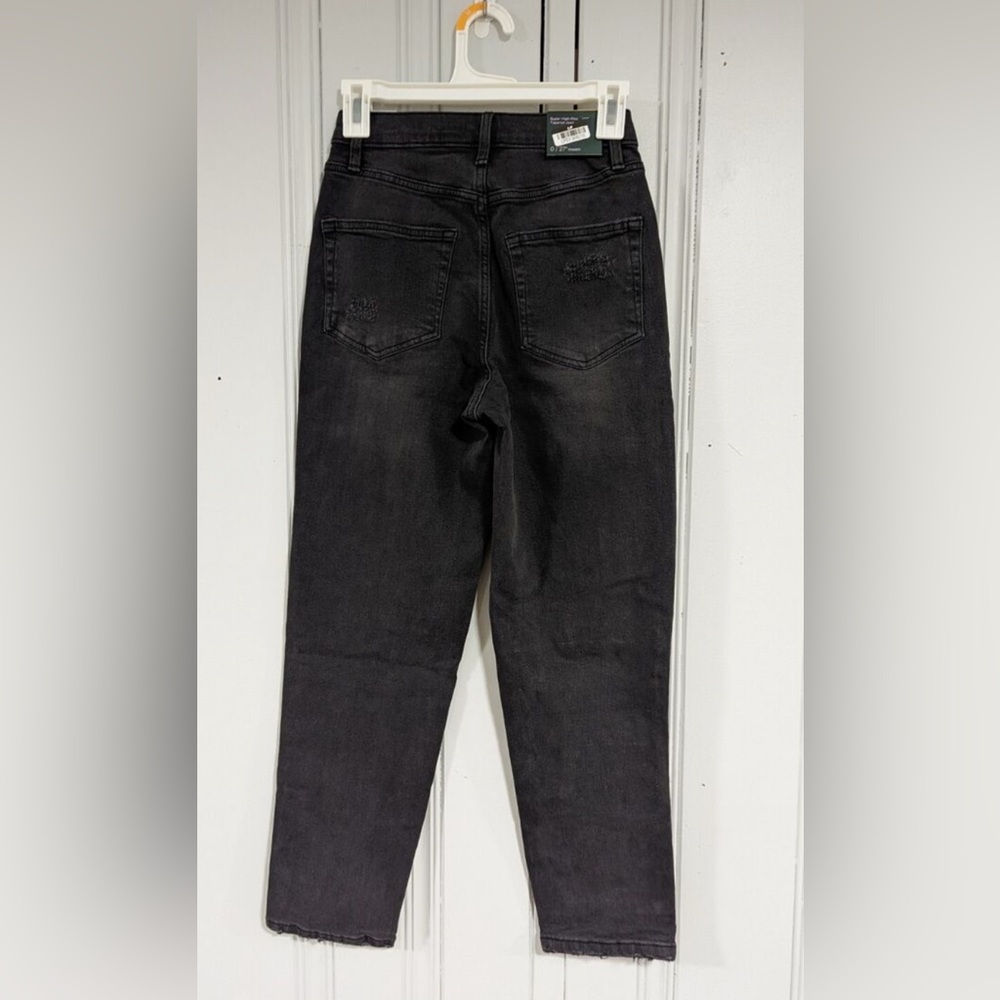 Sz 4/27”inseam Wild Fable Super High-Rise Tapered Jean greyish black NWT - Picture 2 of 9